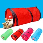 Xui tunnel 2 trous pour chat ou chien animal de compagnie amusant, ballon tube de jeu pliant et pliable, ...