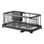 Yamazaki - egouttoir � vaisselle tower acier / r�sine noir - noir