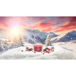 Yankee candle candela in vetro santa on skis
