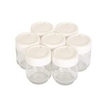 Yaourti�res 7 pots verre couvercle blanc yogurta transparent moulinex a14a03
