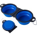 Yemaesre - 2 en 1 pliant bol en plastique pour chat / chiens ¿non assembl en plastique, une pice moule ...