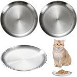 Yemaesre - 3 pice bol pour chat en acier inoxydable, pets bol en acier inoxydable pour chien, bolle ...