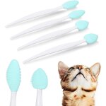 Yemaesre - lot de 4 racloirs de toilettage en silicone souple pour chat - pour l'exfoliation de l'acn ...