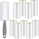 Yemaesre - 9 rouleaux rouleau poils animaux, 540 feuilles collante, 1 poignées + 1 housse de protection, ... Yemaesre - 9 rouleaux rouleau poils animaux, 540 feuilles collante, 1 poignées + 1 housse de protection, ...
