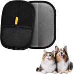 Yemaesre - aimant pour poils de chat - gant magntique double face - sans doigts - rutilisable - pour ...