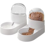 Yemaesre - distributeur automatique 2 en 1 pour chat et chien - croquettes et eau - mangeoirs et abreuvoirs ...