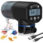 Yemaesre - distributeur nourriture poisson automatique aquarium usb rechargeable mangeoire auto - 200ml ...