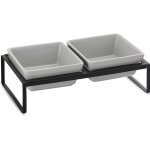 Yemaesre - gris gamelle chat gamelle chien gamelle chat surleve avec support - bol chat pour chaton ...