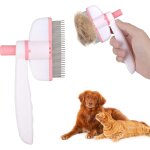 Yemaesre - peigne anti - puces pour chats, rotatif a 360 degrs chats anti - puces avec bouton de dverrouilla ...