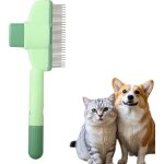 Yemaesre - peigne autonettoyant pour chats - peigne a puces pour chat ¿ anti - puces a bouton dverrouillage ...