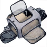 Yemaesre - sac de voyage pour chat sac de transport pour chat extensible sur 4 côtés approuvé par l'avion ... Yemaesre - sac de voyage pour chat sac de transport pour chat extensible sur 4 côtés approuvé par l'avion ...