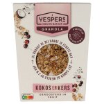 Yespers granola noix de coco et cerise, c�r�ales bio croustillantes, petit - d�jeuner sain et gourmand, ...