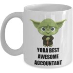 Yoda best awesome accountant accounting pun mug anniversaire cadeaux de f�te de no�l pour les employ�s ...