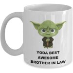 Yoda best awesome brother in law - cadeaux d'anniversaire de f�te de no�l pour hommes, lui, f�te des ...