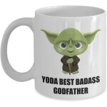 Yoda best badass godfather - cadeaux de f�te d'anniversaire de no�l pour hommes, lui, mari star wars ...