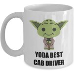 Yoda best cab driver mug ? anniversaire f�te de no�l cadeaux fantaisie pour employ�, personnel, coll�gue, ...