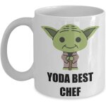 Yoda best chef mug ? cadeaux d'anniversaire de f�te de no�l pour les employ�s, le personnel, le coll�gue ...
