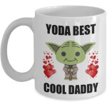 Yoda best cool daddy mug ? cadeau de f�te des p�res dr�le de naissance, anniversaire, f�te de no�l, cadeaux ...