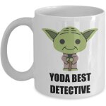 Yoda best detective mug ? anniversaire f�te de no�l cadeaux fantaisie pour employ�, personnel, coll�gue ...