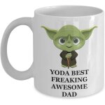 Yoda best freaking awesome dad ? fte de nol papa burthday cadeaux pour hommes lui pour la fte des ...
