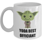 Yoda best officiant mug ? anniversaire f�te de no�l cadeaux fantaisie pour employ� de l'�glise, coll�gue, ...