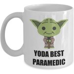 Yoda best paramedic mug ? cadeaux d'anniversaire de f�te de no�l pour les employ�s, le personnel, le ...