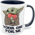 Yoda one for me tasse imprim�e double face 11 oz (int�rieur rouge) - noir