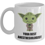 Yoda meilleure tasse d'anesthsiologiste ? cadeaux d'anniversaire de fte de nol pour les employs du ...