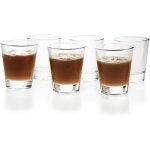 Ytfhg - lot de 6 verres a shot 5 cl / 50 ml - passe au lave - vaisselle - pour vodka tequila