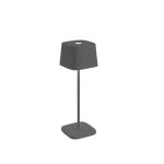 Zafferano lampe de table ofelia pro (gris fonc� - aluminium peint et polycarbonate)