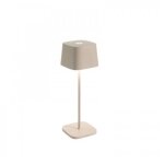 Zafferano lampe de table ofelia pro (sable - aluminium peint et polycarbonate)