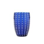 Zafferano perle 6 verres tumbler bleu