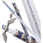 Zelda epee de link en bois master sword epee decoration excalibur + fourreau blue edition d�coration