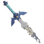 Zelda epee link master sword epee bris� tears of the kingdom epee totk + presentoir mural