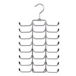 Cintre porte - ceintures - zeller - 17147 - m�tal chrom� - 21 x 40 cm - design contemporain