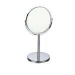 Miroir sur pied - zeller - 18410 - chrome - 17 cm - grossissant 3x - design contemporain