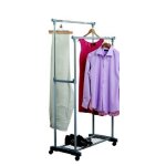 Zeller present - portant pour v���tements penderie sur roulettes zeller - gris