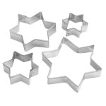 Zenker 43009 lot de 4 emporte - pices en acier en forme d'toiles, sabls de nol, biscuits de nol, ...