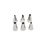 Zenker 44895 lots de 6 douilles a ptisserie en acier inoxydable, petit format, dcoration gteaux et ...