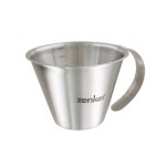 Zenker 44991 verre doseur gradu� 250 ml, verre gradu� pour liquides, verre mesureur, acier inoxydable, ...
