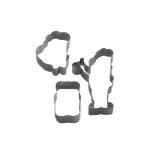 Zenker 46511 lot de 3 emporte - pi�ces inox, emporte piece, emporte - pi�ce biscuit, emporte piece biscuit, ...