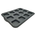 Zenker 685528 plaque 12 empreintes carrées, plaque a tartelettes, moule tartelettes carrées, gris, silicone ... Zenker 685528 plaque 12 empreintes carrées, plaque a tartelettes, moule tartelettes carrées, gris, silicone ...