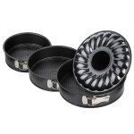 Zenker 9991650 set de 2 moules a manqué + 1 moule a savarin collection black metallic, moule a manqué, ... Zenker 9991650 set de 2 moules a manqué + 1 moule a savarin collection black metallic, moule a manqué, ...