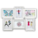 Zep cadre almeria galerie pour 6 photos 10x15 plastique blanc