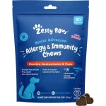 Zesty paws soutien immunitaire & peau chien senior 60 friandises