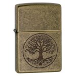 Zippo couleur laiton arbre de vie grav�