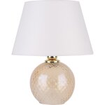 Zumaline lampa lampe de table avec abat - jour conique rond, blanc, 1x e27