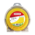 Fil dbroussailleuse carr nylon jaune 2. 4mm / 75m oregon 69 - 414 - y 5400591067614