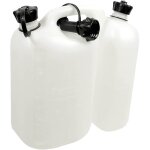 Jerrican double compartiment 5 l + 3 l blanc transparent - oregon 562408 5400182976318