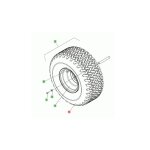 Pneu arri�re 20. 5 x 8. 00 - 8 4pr p512 turf chevron 3666973243621